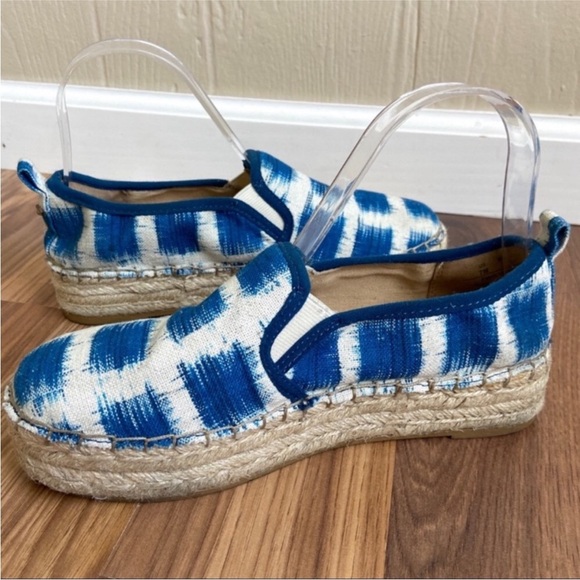 SAM EDELMAN Ikat Print Espadrilles Slip On Platform - Picture 11 of 15